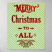 Frohe Weihnachten für alle Poster (Vorne)