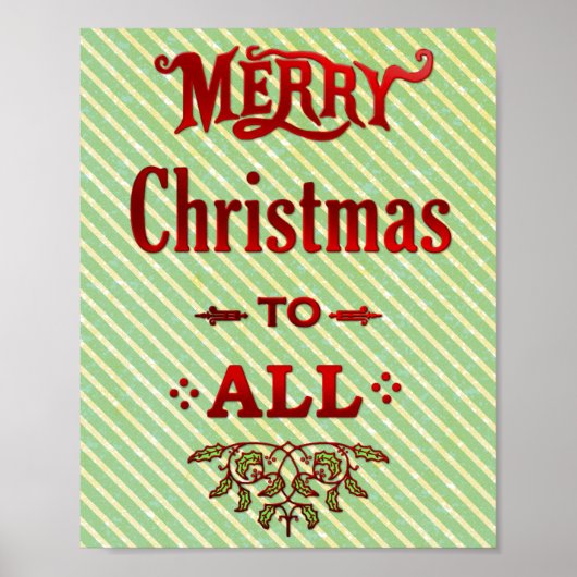 Frohe Weihnachten für alle Poster (Vorne)