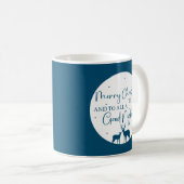 Frohe Weihnachten für alle und für alle eine gute  Kaffeetasse (VorderseiteRechts)