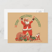 Frohe Weihnachten für alle! Vintager Weihnachtsman (Vorne/Hinten)