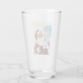 Frohe Weihnachten für alle (Vintager Weihnachtsman Glas (Rückseite)