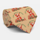 Frohe Weihnachten für alle! Vintager Weihnachtsman Krawatte (Gerollt)