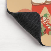 Frohe Weihnachten für alle! Vintager Weihnachtsman Mousepad (Ecke)
