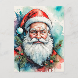 Frohe Weihnachten für alle, vom Weihnachtsmann Postkarte