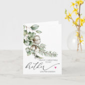 Frohe Weihnachten für Bruder von Sister Card Karte (Gelbe Blume)