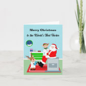 Frohe Weihnachten für den besten Arzt der Welt Karte (Vorderseite)