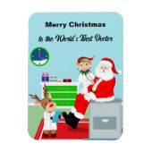 Frohe Weihnachten für den besten Arzt der Welt Magnet (Vertikal)