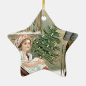 Frohe Weihnachten für dich! Keramik Ornament (Hinten)