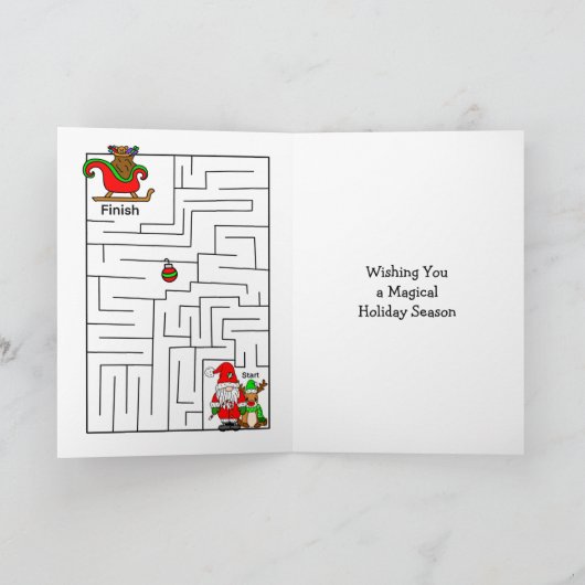 Frohe Weihnachten für dich | Überraschung Maas Ins Karte (Innenseite)