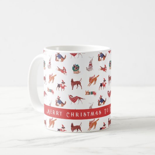 Frohe Weihnachten für die beste Mama Kaffee Tasse (Vorderseite Links)