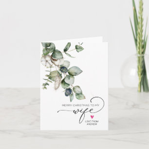 Frohe Weihnachten für Ehefrau aus der Husband-Kart Karte