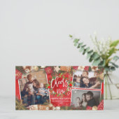 Frohe Weihnachten für ein Neujahrsfest-Foto (Stehend Vorderseite)