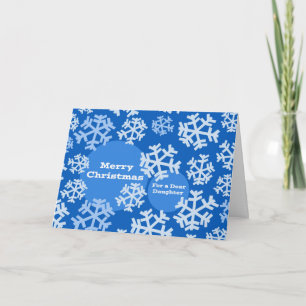 Frohe Weihnachten für eine liebe Tochter, Schneefl