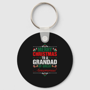 Frohe Weihnachten für einen Großvater von großer G Schlüsselanhänger