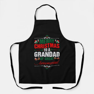Frohe Weihnachten für einen Großvater von großer G Schürze