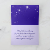 Frohe Weihnachten für Eltern. Snowy Village (Innenseite)