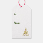 Frohe Weihnachten für Euch Geschenkanhänger (Rückseite)