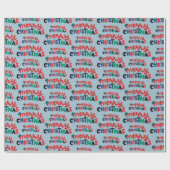 Frohe Weihnachten für feierliche Veranstaltungen B Geschenkpapier (Flach)