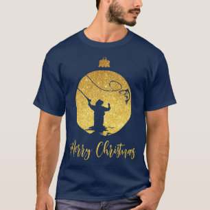 Frohe Weihnachten für Fliegenfischer und Angler Pr T-Shirt