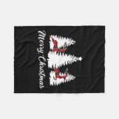 Frohe Weihnachten für Frauen Buffalo Kariert Renti Fleecedecke (Vorderseite (Horizontal))