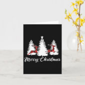 Frohe Weihnachten für Frauen Buffalo Kariert Renti Karte (Gelbe Blume)