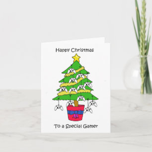 Frohe Weihnachten für Gamer Karte