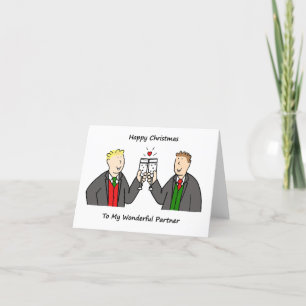 Frohe Weihnachten für Gay Male Partner