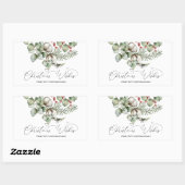 Frohe Weihnachten für Geschenke Umschläge Gegenwar Rechteckiger Aufkleber (Blatt)