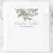 Frohe Weihnachten für Geschenke Umschläge Gegenwar Rechteckiger Aufkleber (Tasche)