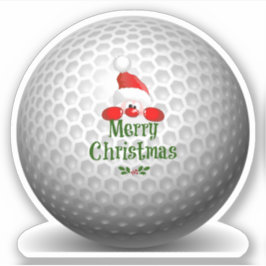 Frohe Weihnachten für Golfer aus Santa Aufkleber