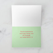 Frohe Weihnachten für Großeltern grüßen Karte (Innenseite)