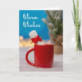 Frohe Weihnachten für jeden Marshmallow Snowman