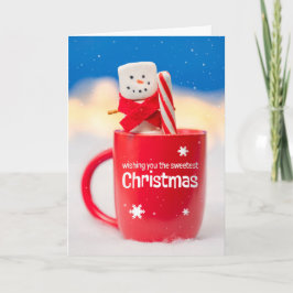 Frohe Weihnachten für jeden Marshmallow Snowman