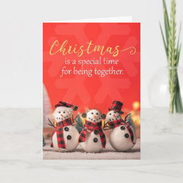 Frohe Weihnachten für jeden Niedlichen Snowmen Fot