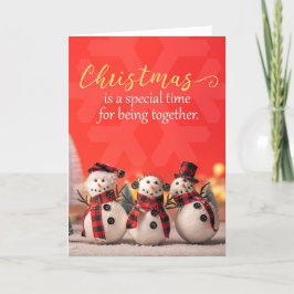 Frohe Weihnachten für jeden Niedlichen Snowmen Fot