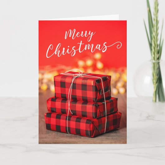 Frohe Weihnachten für jeden Stapel von Geschenken (Vorderseite)