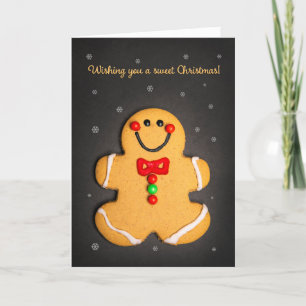 Frohe Weihnachten für jeden süßen Lebkuchenmann