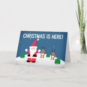 Frohe Weihnachten für jeden Weihnachtsmann und Ren