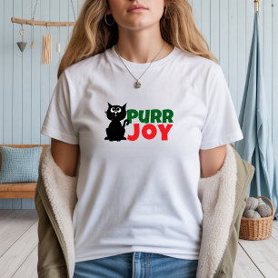 Frohe Weihnachten für Katzenmamas  lustiges rotes  T-Shirt