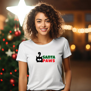 Frohe Weihnachten für Katzenmamas lustiges rotes T T-Shirt