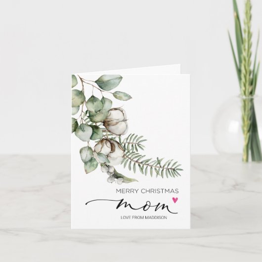 Frohe Weihnachten für Mama Mutter aus Tochter Karte (Vorderseite)