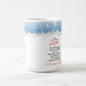 Frohe Weihnachten für meine Liebe, Weihnachtsgesch Kaffeetasse (Mittel)