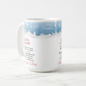 Frohe Weihnachten für meine Liebe, Weihnachtsgesch Kaffeetasse (Vorderseite Links)