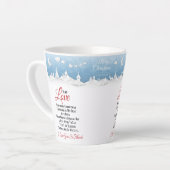 Frohe Weihnachten für meine Liebe, Weihnachtsgesch Milchtasse (Linke Ecke)