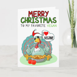 Frohe Weihnachten für meine Lieblings-Vegan Karte