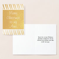 "Frohe Weihnachten für meine Tante"-Karte