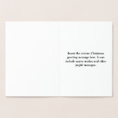 "Frohe Weihnachten für meine Tante"-Karte Folienkarte (Innenseite)