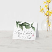 Frohe Weihnachten für meinen Vater Vater von Tocht Karte (Gelbe Blume)