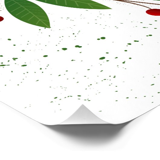 Frohe Weihnachten für Sie 20" x 20", Poster Paper (Ecke)