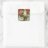 Frohe Weihnachten für Sie Quadratischer Aufkleber (Tasche)